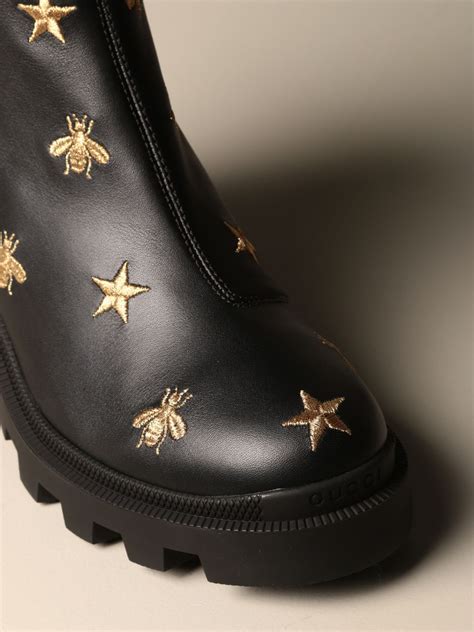 gucci boots star and bee|Gucci boots with bees.